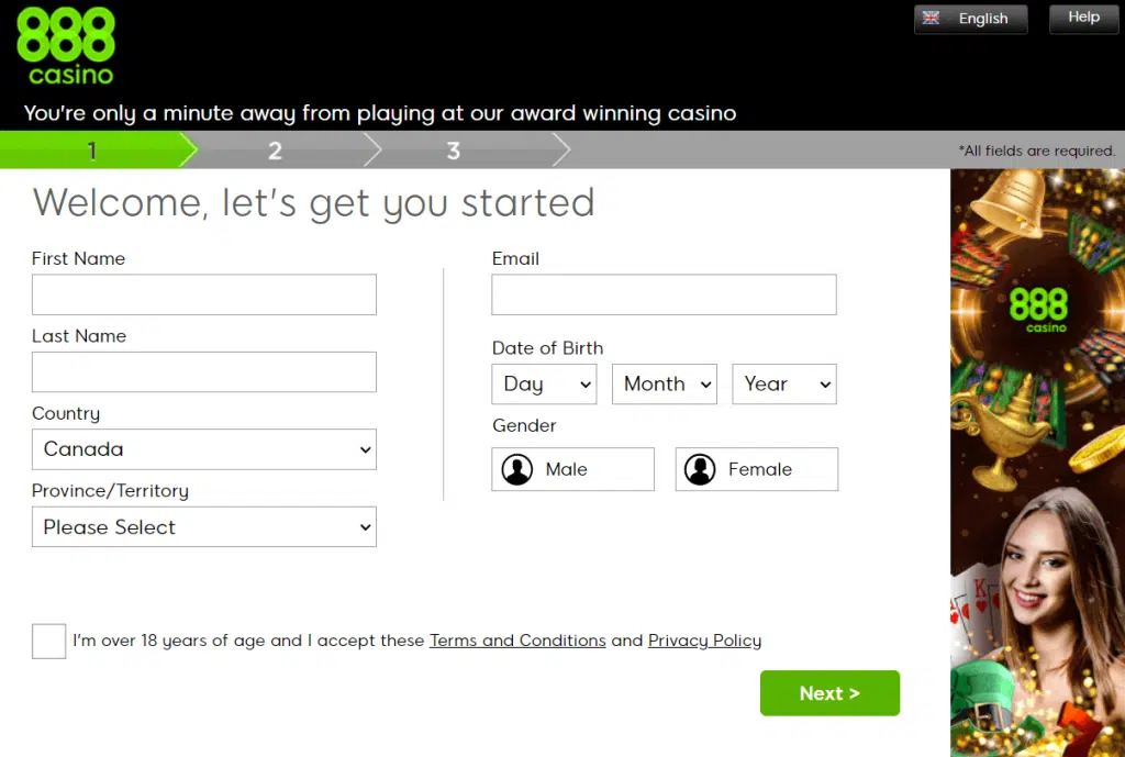 wie man sich bei 888casino anmeldet