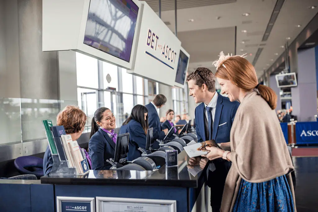 Stand zum Platzieren von Ascot-Wetten