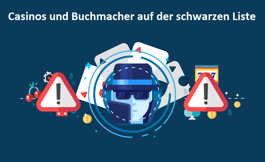 Casinos und Buchmacher auf der schwarzen Liste
