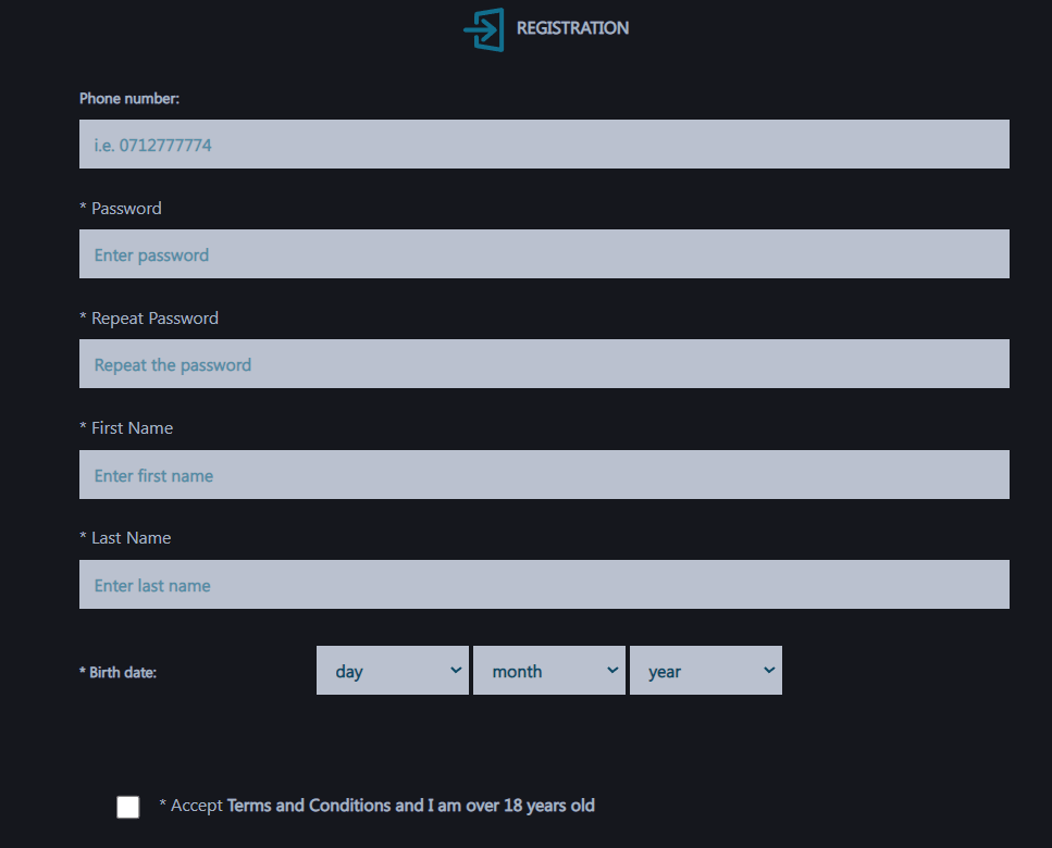 Palmsbet Kenia registrieren