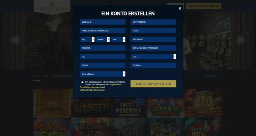 ViggoSlots Registrieren 
