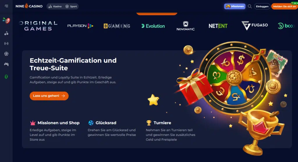 Überblick über die verfügbaren Spielautomaten bei Nine Casino