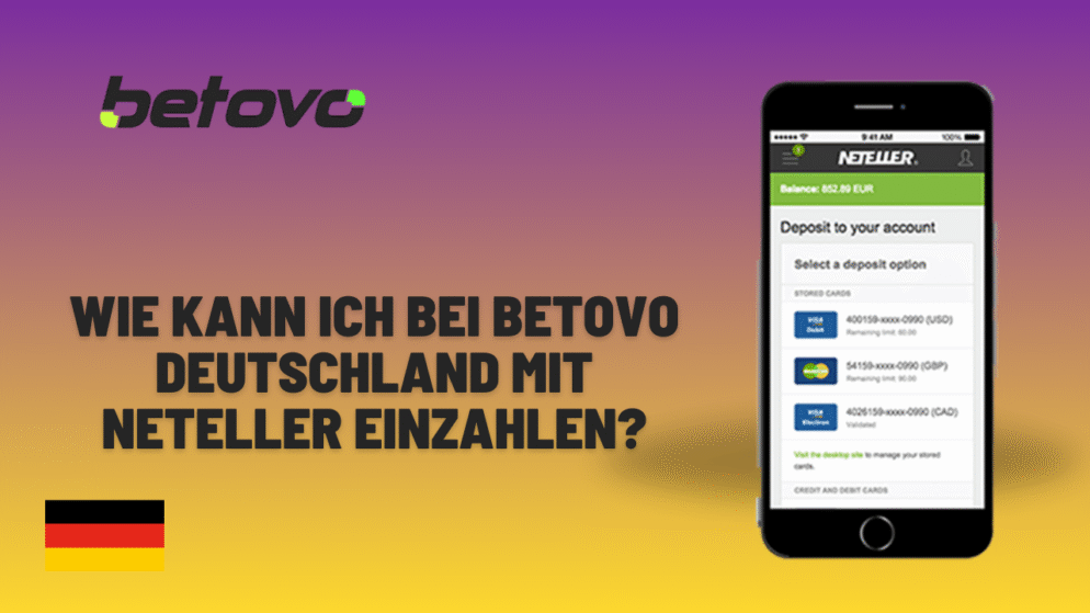 Wie kann ich bei Betovo Deutschland mit Neteller einzahlen?