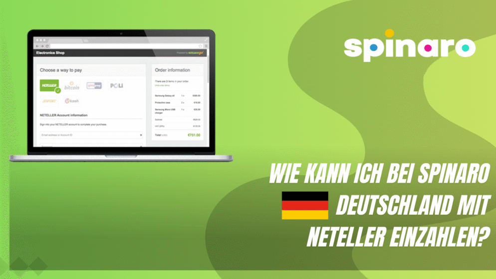 Wie kann ich bei Spinaro Deutschland mit Neteller einzahlen?