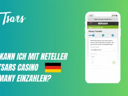 Wie kann ich mit Neteller bei Tsars Casino Germany einzahlen?