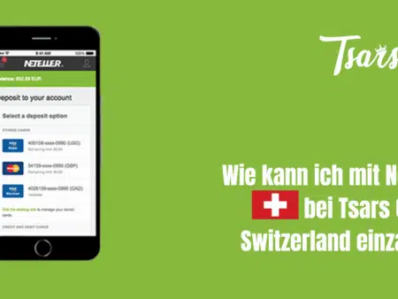 Wie kann ich mit Neteller bei Tsars Casino Switzerland einzahlen?
