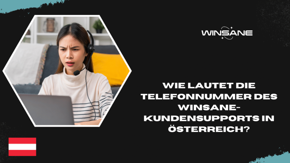 Wie lautet die Telefonnummer des Winsane-Kundensupports in Österreich?