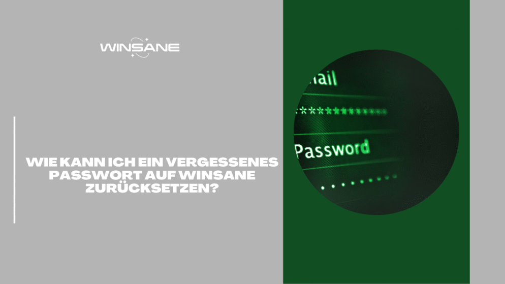 Wie kann ich ein vergessenes Passwort auf Winsane zurücksetzen?