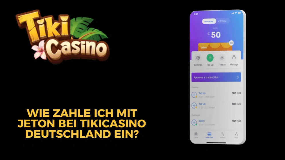 Wie zahle ich mit Jeton bei TikiCasino Deutschland ein?