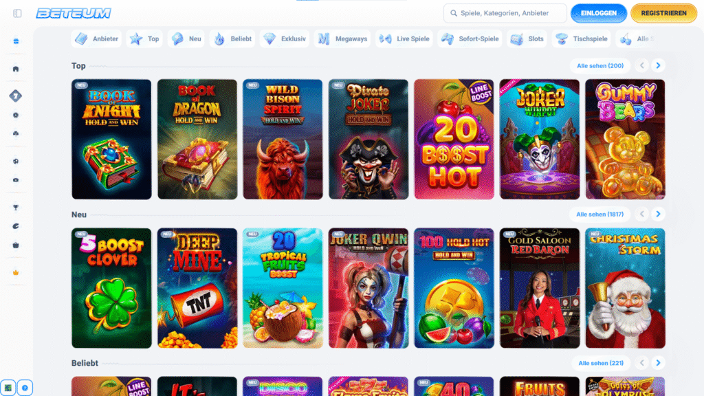 Spielangebot: Spielautomaten