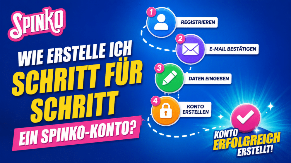 Wie erstelle ich Schritt für Schritt ein Spinko-Konto?